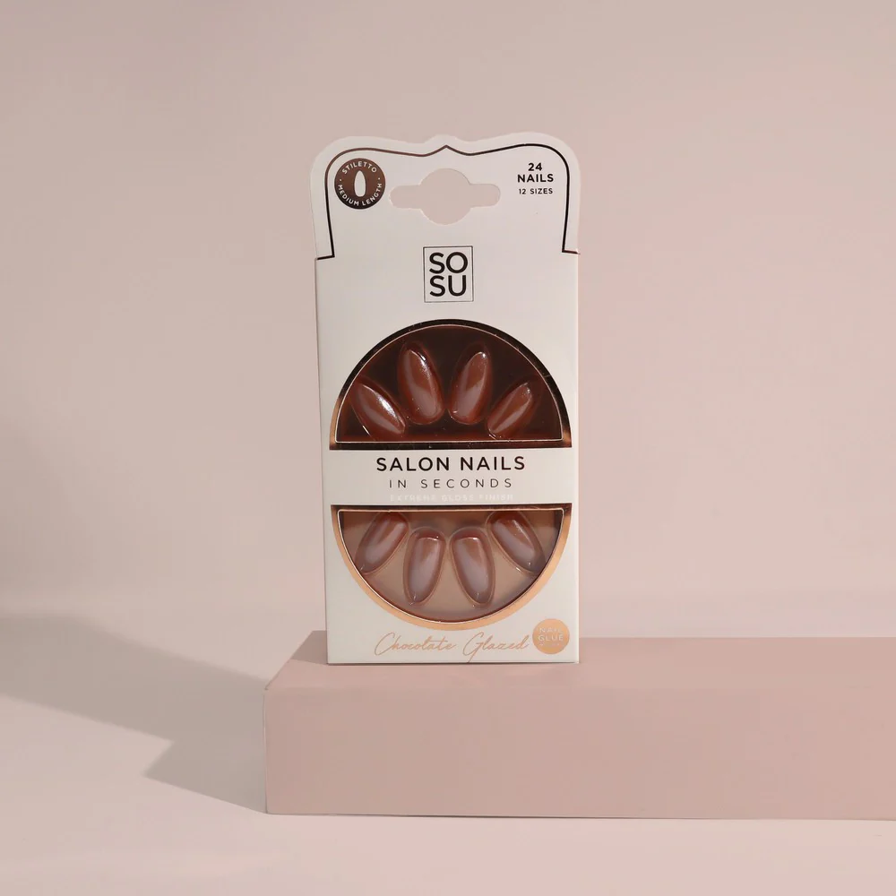 Chocolate Glazed | Faux Nails - Image 3
