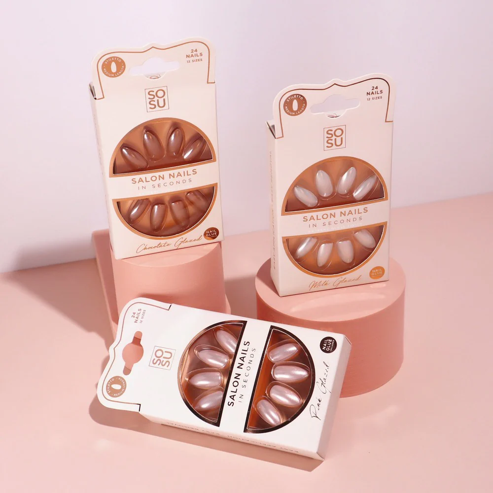 Chocolate Glazed | Faux Nails - Image 5