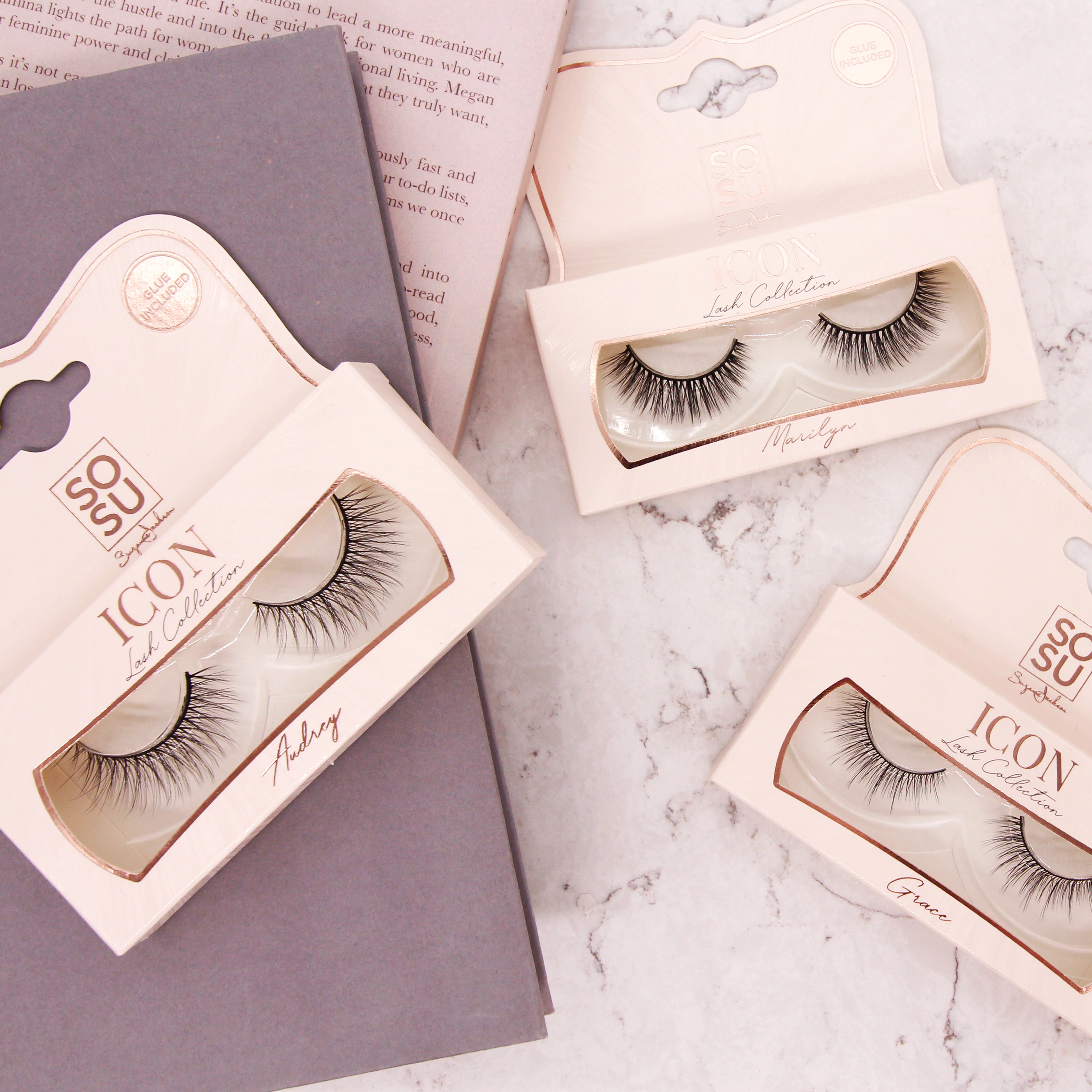 Marilyn Lashes - Glue Included - Image 3
