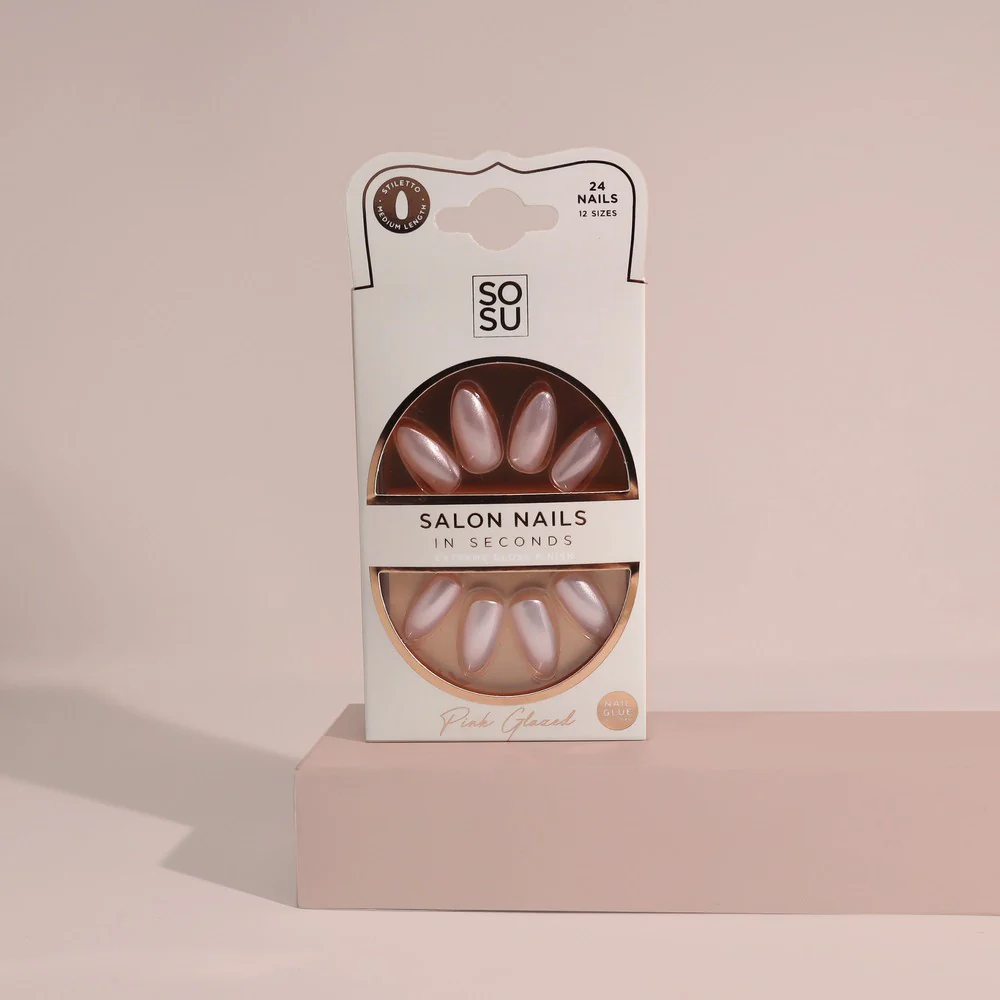 Pink Glazed | Faux Nails - Image 3